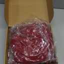 Newwiee Set of 4 Stretch Patio Cushion Covers Sofa Couch Seat Chair Slipcovers Cushion Cover Replacement Furniture Protector for Pets Washable(Burgundy,Seat Cover,Solid)