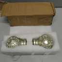 Exclusive Home Curtains ER1015-01 66120 Vine 1" Curtain Rod and Finial Set, 66" -120", Matte Silver