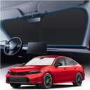 KUST Windshield Sun Shade for 2022-2024 2025 2026 Honda Civic 11th Gen Accessories, Custom Fit Car Front Sunshade Window Sun Visor Protector Foldable Blocks UV Rays Keep Car Cooler