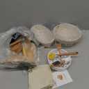 Astercook Sourdough Starter Kit with Round & Oval Banneton Bread Proofing Basket, Bread Sling, Starter Jar, Dough Whisk, Scrapers, Stencils, Complete Sourdough Bread Baking Supplies, Mothers Day Gifts