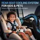 Car AC Vent Extender with USB Airflow Fan, Extendable Air Vent Hose for Backseat, AC Tube Back Seat Air Conditioning for Baby, Rear Seat Cooling Solution for Kids & Pets