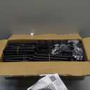 VTRIN 10 Tier Shoe Rack Tall Large Capacity 50 Pair Wide Shoe Organizer with Two Hooks Sturdy Metal Shoe Shelf for Entryway, Closet, Bedroom (Black)