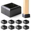 4"x4" (Actual: 3.5"x3.5") Deck Post Base Covers Aluminum, Split Style Post Base Trim Skirt Decorative Black 8Pack