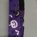 TSPRO Tactical Dog Collar 1.5 Inch Wide Thick Dog Collars with Heavy Duty Metal Buckle, Durable, Strong, Adjustable for Medium to Large Dogs (Halloween Purple L)