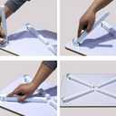 Foldable Laptop Desk for Bed, Bed Laptop Table, Foldable Portable Lap Bed Tray, 23.6 Inch Floor Table for Drawing Reading and Writing, Bamboo