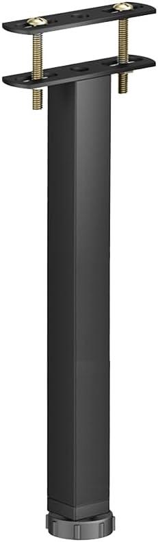 OLAYA Height Center Support Legs for Bed Frames, Heavy Duty Support Legs for Bed Center Slats, Ultra Durable Steel Furniture Feet | Suitable for Bed Frames Sofa Furniture Cabinet Feet (1, 13.8"-15")