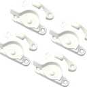 QCAA Zinc Die Cast Window Sash Lock, 2-7/16", White, 4 Pack, Made in Taiwan