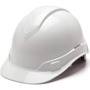 Pyramex Ridgeline Cap Style Hard Hat 4 Point Ratchet White