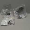 Remerry 2 Set 6.5 Inch Wide Acrylic Brochure with Business Card Holder, Bifold Clear Brochure Display Stand Flyer Literature Magazine Pamphlet Booklet Holder for Desk or Wall Mount Display