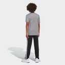 adidas Boys' Short Sleeve Aeroready Performance Logo Tee T-Shirt (Gray)