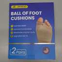 Metatarsal Pads Ball Foot Cushion - 2 Pairs Metatarsal Pads Women & Men with Gel for Morton's Neuroma & Metatarsalgia Pain Relief, Ball of Foot Cushion for Standing, Running, Walking - M
