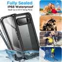 AICase for Google Pixel 10 Pro XL Case Waterproof, Clear Built-in Screen Protector Water Proof Shockproof Dustproof Snowproof Full Body Rugged Transparent Underwater Phone Case with Lanyard