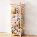 Stuffed Animal Storage & Organizer, Cute Zoo Toy Holder with Elastic Rope 53inch Large Capacity Stuffed Animals Zoo for Toddler Rooms,Playrooms & Bedrooms