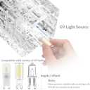 Ralbay Modern LED Chrome Vanity Lights - 4 Lights Crystal Bathroom Light Fixtures Over Mirror