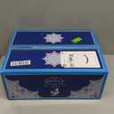 fanquare Porcelain Tea Sets,Blue British Coffee Cups& Saucer Service for 6, with Teapot,Sugar Bowl,Creamer Pitcher and Golden Metal Rack