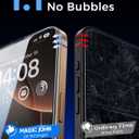 MAGIC JOHN 2 Pack for iPhone 16 Pro [6.3 inch] Tempered Glass Screen Protector, HD Clear, Bubble Free, Easy Installation, Auto Dust-Elimination, 16Pro 6.3''