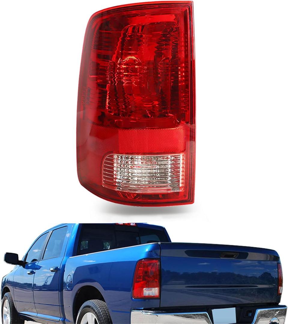 waltyotur Left Driver Side Tail Lights Brake Lamp Assembly Replacement for 2009-2018 Ram Tail Lights Assembly Replacement for 55277415AF