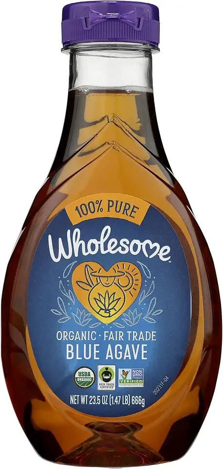 Wholesome Sweeteners, Blue Agave, Light, Organic, 23.5 oz USDA Organic Fair Trade Certified 2 Pack, BBD: JAN 13.2029
