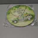 2 x Valentines Day Decorations St Patricks Day Decorations Reversible Valentines Wreath Truck Door Decor Hanging Wall Welcome Sign Wooden Front Door Hanger Wreath for Porch Wall Indoor Home Decor