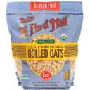 Bob's Red Mill Gluten Free Organic Old Fashioned Rolled Oats, 32oz (Pack of 4) - Non GMO, Whole Grain, Vegan, Kosher (EXP 01/17/28)