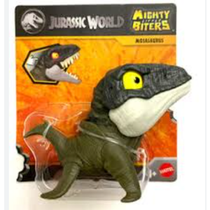 JurassicWorld Snap Squad Attitudes Mosasaurus [Gray/Black] 2" inch Fun Chomper