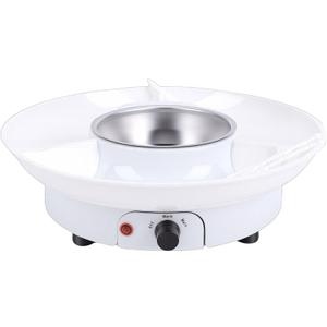 Electric Fondue Party Set Chocolate Melting Pot, 10 Skewers, 280ml Bowl, Detachable Tray for Parties, Date Night, Gifts (US Plug)