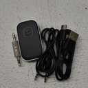 COMSOON Bluetooth Receiver for Car, Noise Cancelling 3.5mm AUX Bluetooth Car Adapter, Wireless Audio Receiver for Home Stereo/Wired Headphones, Hands-Free Call, 16H Battery Life - Black+Silver