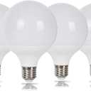 LED Globe Bulb, 100W Equivalent Light Bulbs, 9W 5000K Daylight White Bulb, 900 Lumens Triac Dimmable LED Bulb, E26 Standard Base (9W 5000K 4PACK) (5000K)