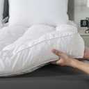 WhatsBedding 5 inch Memory Foam Mattress Topper Queen Size for Back Pain, Soft Breathable Cover, Comfort Supportive Pillow Top Mattress Topper, 2000GSM Fluffy Shredded Memory Foam Filled
