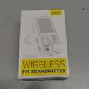 Nulaxy Bluetooth Car Adapter 1.8" Color Screen Strong Mic, QC3.0 Fast Charger Wireless FM Radio Transmitter with Treble & Bass Sound Music Player, Hands-Free Calls, Supports AUX/TF Card/USB Drive (Black)