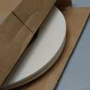 Mayfair Cameron Bone Toilet Seat, Non Slip Heavy Duty Wood, Easy Clean, Made in USA, Elongated