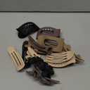 12 Pack Flat Hair Clips for Women  Matte Neutral Square Claw Clips, Flat Barrettes & Flower Pins in Black, Blonde,Light Brown & Dark Brown, Soft Touch Hair Accessories for Thick & Thin Hair