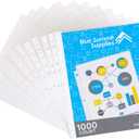 1000 Sheet Protectors 8.5 x 11, Clear Page Protectors, 11 Hole Economy Design, Lightweight Plastic Binder Sleeves, Acid and PVC Free, Clear Plastic Design, 9.25 x 11.25 Top Loaded