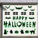 Kanayu 28 Pcs Halloween Garage Door Magnets Luminous Black Happy Halloween Door Decorations Ghost Garage Magnets Car Refrigerator Pumpkin Magnetic Stickers for Party (Classic Style)