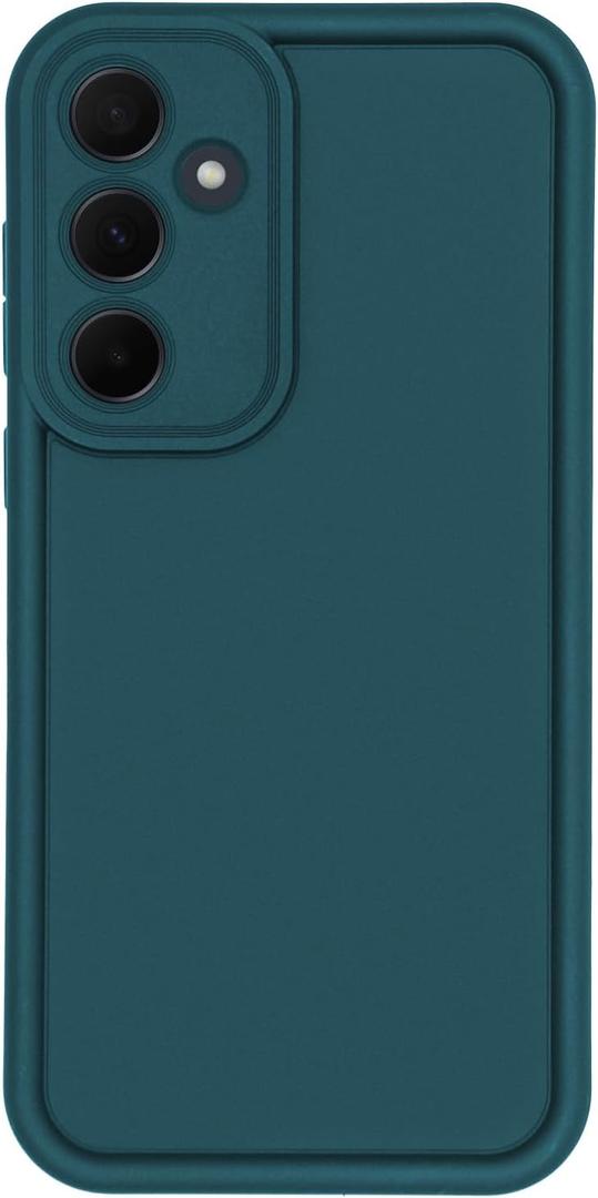 Puxicu Slim Case for Samsung Galaxy S24 Plus, Enhanced Camera Protection, Shockproof Skin-Friendly Touch Soft Case Cover for Samsung Galaxy S24+ Phone, Deep Blue