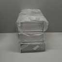 Clear Stackable Makeup Organizer with Drawer, 12''W Acrylic Storage Drawers, Cosmetic Display Case for Vanity Bathroom Countertop, Beauty Holder for Lipstick Brush Skincare Perfume (3 Tier)