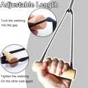 LARA STAR Pull Up Handles Grips Fitness Strap Heavy Duty Cable Machine Handles Training Grip Strength Sling Trainer for Home Gym Pull-up Bars Barbells and Pulling Machines (Beige)