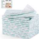 Cooyes Absorbent Refrigerator Liners, Non Slip Fridge Bin Liners and Mats Washable, Refrigerator Shelf Liner for Glass Shelves and Kitchen Cabinet Drawer, 12 Pack, 12" × 24"