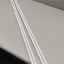 Ceiling Curtain Track 9-12ft–Silent Room Divider Track with Roller Hooks & Clips for All Curtain Types, Ceiling or Wall Mount, Heavy Duty Sliding Rail for Bedroom, Living Room, Office (White)