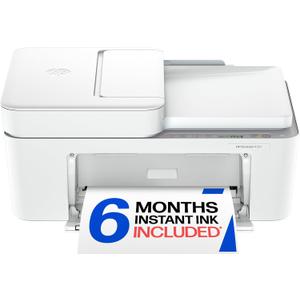 HP DeskJet 4327 Wireless All-in-One Color Inkjet Printer, Scanner, Copier, 6 Month Trial of Instant Ink Included, AI-Capable (B3ZF6A)