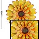 YEAHOME 16'' Metal Flower Wall Decor - Sunflower Wall Art Decorations Hanging for Bedroom, Living Room, Bathroom Boho Office