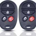 MechanMagic Key Fob Replacement Fits for Toyota Avalon Solara 2004 2005 2006 2007 2008 Keyless Entry Remote Control (GQ43VT20T 4-Btn) PN:89742-07020 89742-AA040 (Set of 2)
