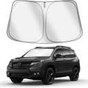 Car Windshield Sun Shade Compatible with Honda Passport 2019-2025 Accessories, Foldable Window Sunshade Block UV Rays and Sun Heat