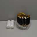 Crystal Chandelier Gold Pendant Light Fixtures Modern Crystal Pendant Light for Kitchen Island D7.5'' Black and Gold Chandelier for Dining Room Bedroom Living Room Hanging Light with a Bulb