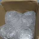 Tioncy 12 Pcs Hot Cocoa Bar Supplies Sugar Bowls with Lid and Spoon Party Bar Ice Cream Sundae Caramel Apple Dipping Container Christmas Acrylic Candy Dispenser with Tag (7.1 oz,Clear)