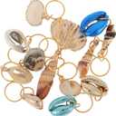 EXCEART Dreadlock Accessories 13pcs Hair Braid Rings Shell Headpiece Hair Clips Pendant Ocean Conch Seashell Enamel Charms Pendants for Diy Jewelry Making Jewelry Accessories