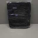 Cute Aesthetic Backpack for Girls Middle School Students Bookbag Teens Solid Color Lightweight Travel Daypack Casual Schoolbag with Coin Pouch,Black