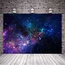 7x5ft Outer Space Backdrop, Starry Galaxy Photo Backdrop, Planet Theme Background for Boy Girl Birthday Party Photography Decorations Banner, Photo Booth Studio Supplies Props(Vinyl)