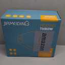 JIAMEIDING Electric Heated Blanket Throw, Super Soft Flannel 50" x 60" Heating Throw with 3 Fast Heating Levels & 4 Hours Auto Off, Machine Washable, ETL&FCC Certification, Home Office Use, Grey