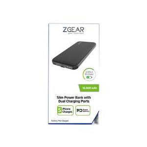Zgear Slim Power Bank 10,000 mAh with DUAL Charging Ports